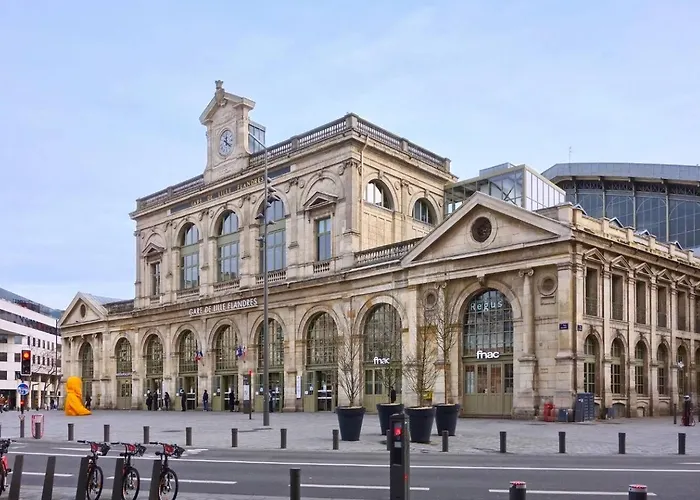 Apartment T2, Centre Ville, Wifi, Gare 600m, Prox Lille, Terrasse