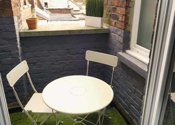 Apartment T2, Centre Ville, Wifi, Gare 600m, Prox Lille, Terrasse Tourcoing